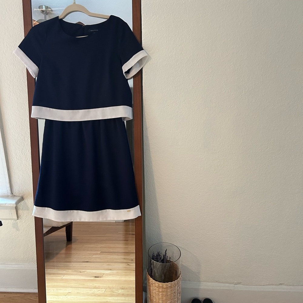 Tommy Hilfiger Dress in Navy and White